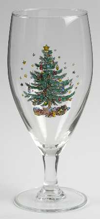 Happy Holidays 16 Oz Glassware Iced Tea by Nikko