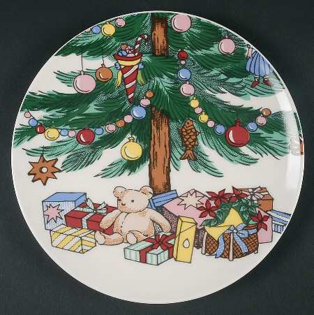Happy Holidays Accent Salad Plate