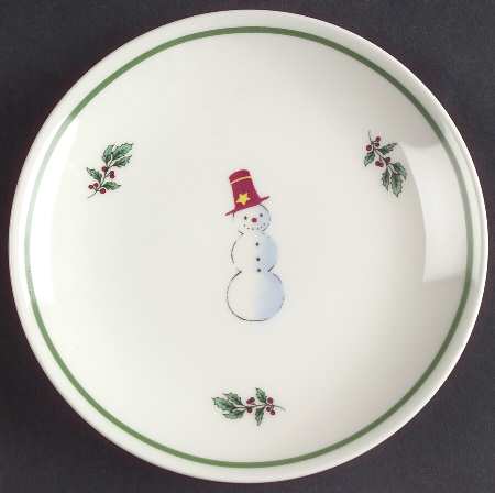 Happy Holidays Canape Plate