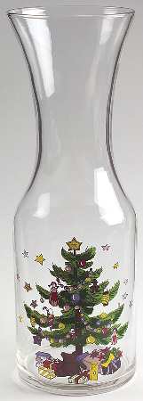 Happy Holidays Glassware Carafe by Nikko