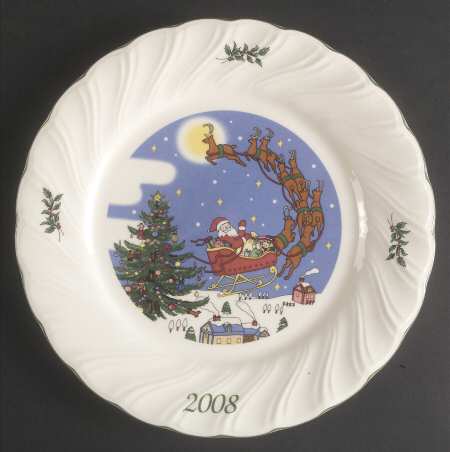 Happy Holidays 2008 Collector Plate by Nikko