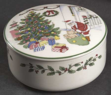 Happy Holidays 5" Round Box & Lid