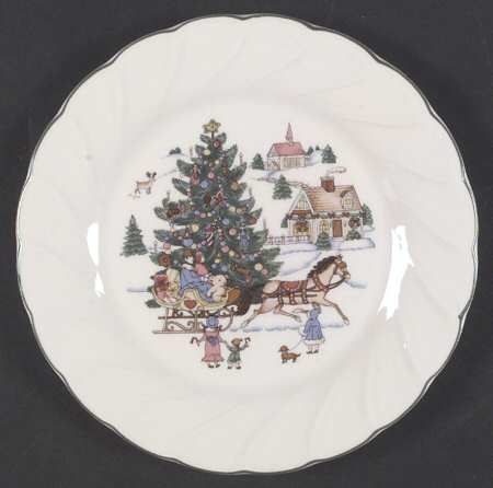 Happy Holidays Accent Salad Plate