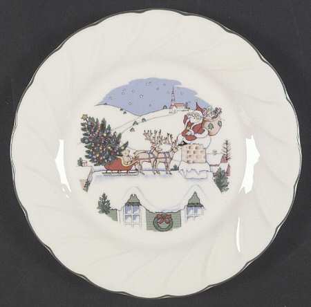 Happy Holidays Accent Salad Plate