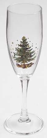 Happy Holidays Glassware Champagne Flute by Nikko
