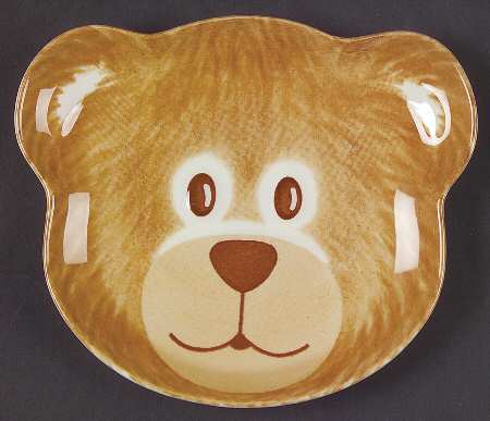 Happy Holidays Teddy Bear Plate by Nikko