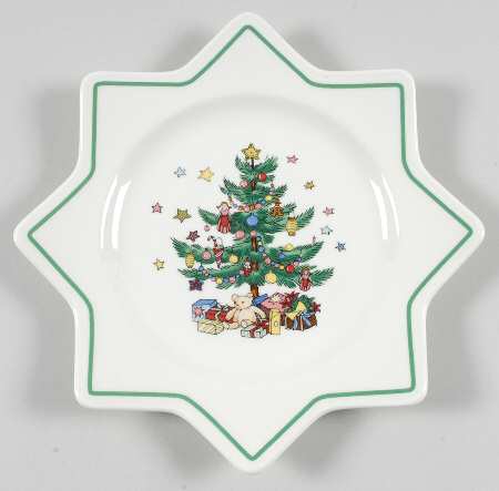 Happy Holidays Medium Star Shaped Dish