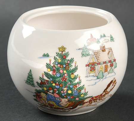 Happy Holidays Goodie Jar No Lid