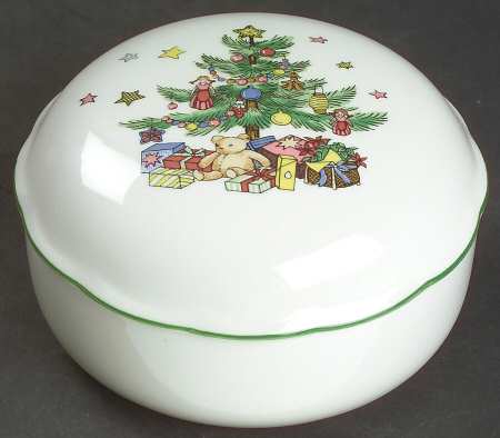 Happy Holidays Bon Bon & Lid by Nikko