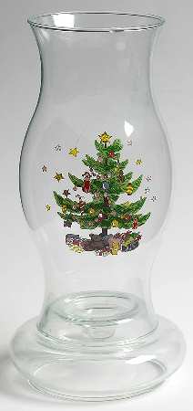 Happy Holidays Glassware Hurricane