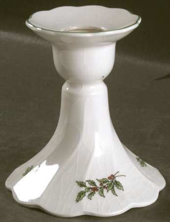 Happy Holidays Small Candlestick by Nikko