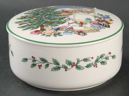 Happy Holidays 5" Round Box & Lid