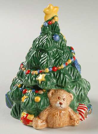 Happy Holidays Figural Sugar Bowl & Lid