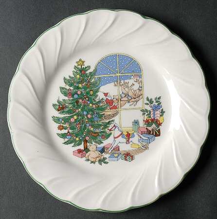 Happy Holidays Accent Salad Plate