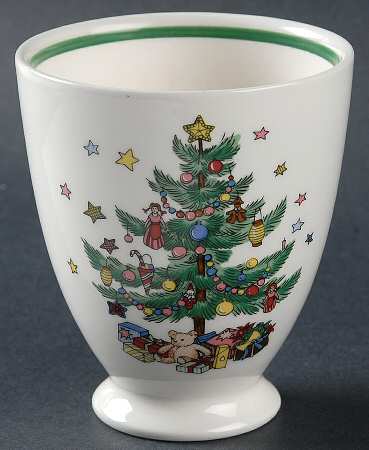 Happy Holidays Tall China Tumbler