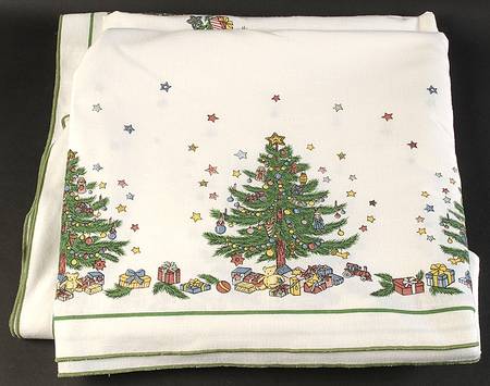 Happy Holidays 62" X 112" Rectangular Tablecloth