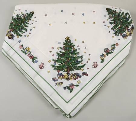Happy Holidays 56" Square Tablecloth by Nikko
