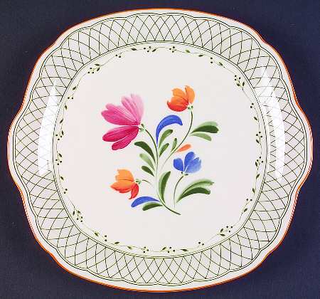 Hampton Square Handled Cake Plate