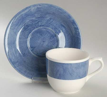 Harbor Flat Cup & Saucer Set by Nikko