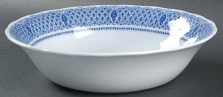 Heavenly Blue 9" Round Vegetable Bowl