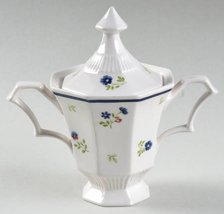 Homespun Sugar Bowl & Lid