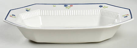 Homespun 10" Oval Vegetable Bowl