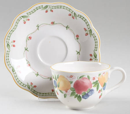 In Season Flat Cup & Saucer Set