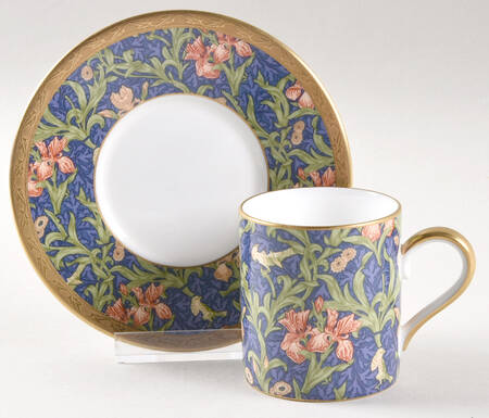 Iris Flat Demitasse Cup & Saucer Set