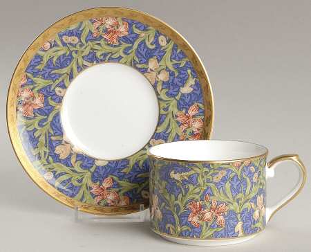 Iris Flat Cup & Saucer Set by Nikko