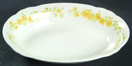 Jonquil 9" Oval Vegetable Bowl by Nikko