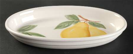 Just Pears 13" Oval Baker