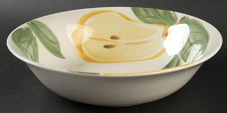 Just Pears 9" Round Vegetable Bowl