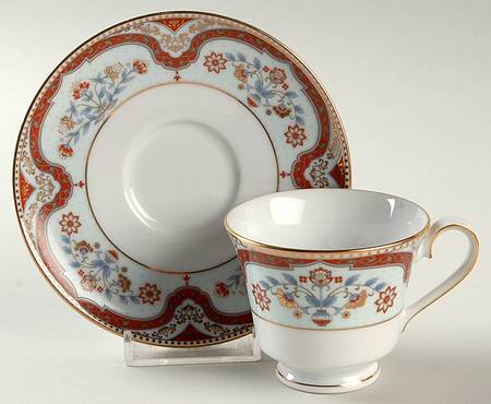 Kashmir Footed Demitasse Cup & Saucer Set