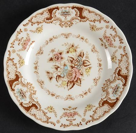 Windsor Brown Multicolor Bread & Butter Plate