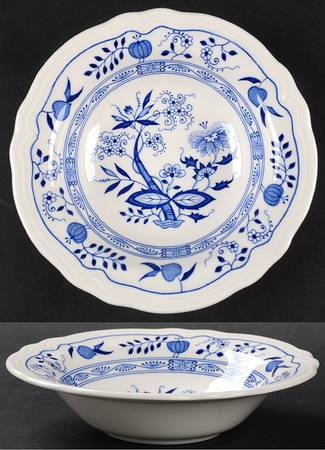 Loire Blue Rim Fruit/Dessert (Sauce) Bowl by Nikko