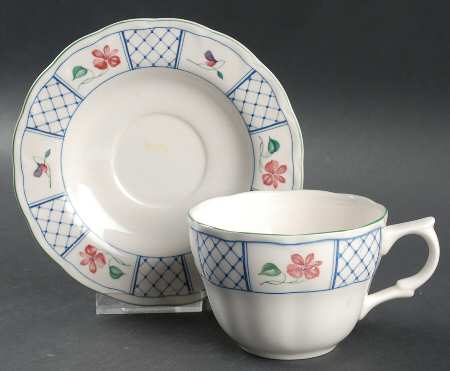 Marseilles Flat Cup & Saucer Set