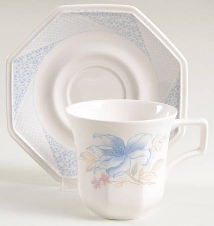 Meadow Lily Flat Cup & Saucer Set by Nikko