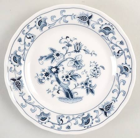 Ming Tree Blue (Double Phoenix Backstamp) Salad Plate
