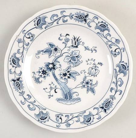 Ming Tree Blue (Double Phoenix Backstamp) Bread & Butter Plate
