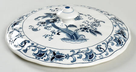 Ming Tree Blue (Double Phoenix Backstamp) Lid for Round Vegetable