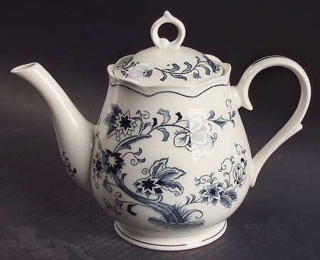 Ming Tree Blue (Double Phoenix Backstamp) Teapot & Lid