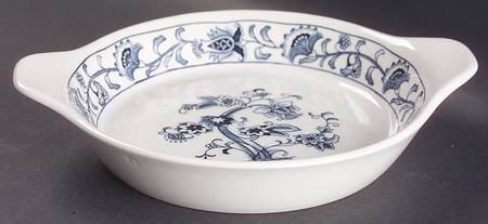 Ming Tree Blue (Double Phoenix Backstamp) 7" Augratin