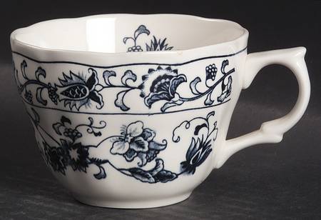 Ming Tree Blue (Double Phoenix Backstamp) Flat Cup