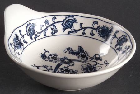 Ming Tree Blue (Double Phoenix Backstamp) Handled Ramekin