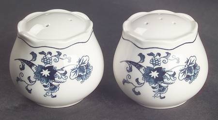 Ming Tree Blue (Double Phoenix Backstamp) Salt & Pepper Set