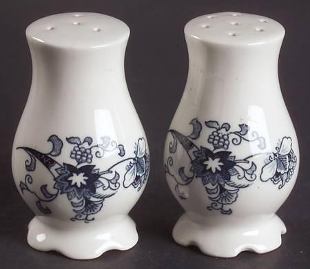 Ming Tree Blue (Double Phoenix Backstamp) Salt & Pepper Set