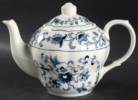 Ming Tree Blue (Double Phoenix Backstamp) Teapot & Lid