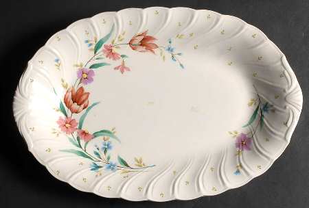 Mountain Rose 14" Oval Serving Platter