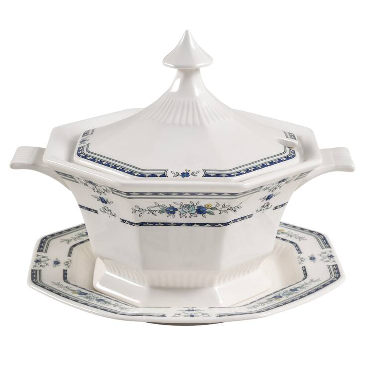 Newport Sauce Boat & Lid with Underplate