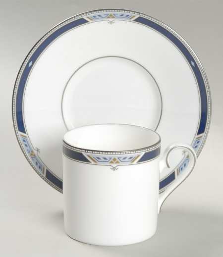 Paramount (Bone) Flat Demitasse Cup & Saucer Set